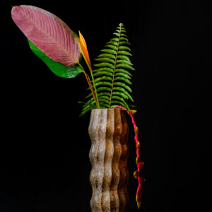 Glauconite Rock Wavy Fluted Vase - Limited Edition