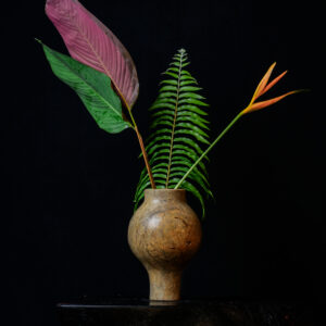 Glauconite Rock Footed Globe Vase - Limited Edition