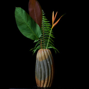 Glauconite Rock Twisted Fluted Vase - Limited Edition