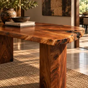 Solid Live Edge Fallen Wood Dining Table