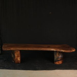 Solid Live Edge Fallen Wood Statement Bench